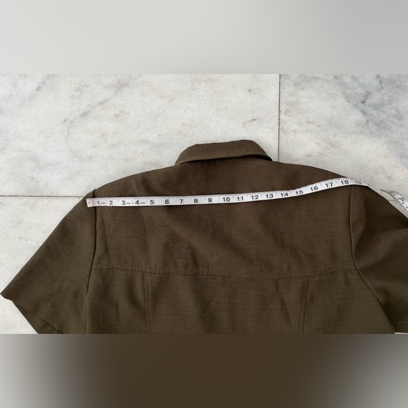 VTG Plaza South Jacket Olive Green Full Zip Women 20W Utility Minimalist Casual - Picture 9 of 9